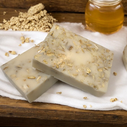 Oatmeal and Honey Goat Milk Bar Soap