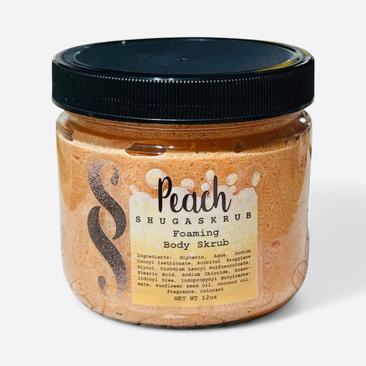 Peach Foaming Body Scrub